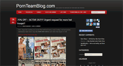 Desktop Screenshot of pornteamblog.com